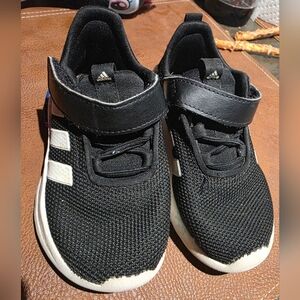 Adidas Kids Black and Blue Athletic Sneakers